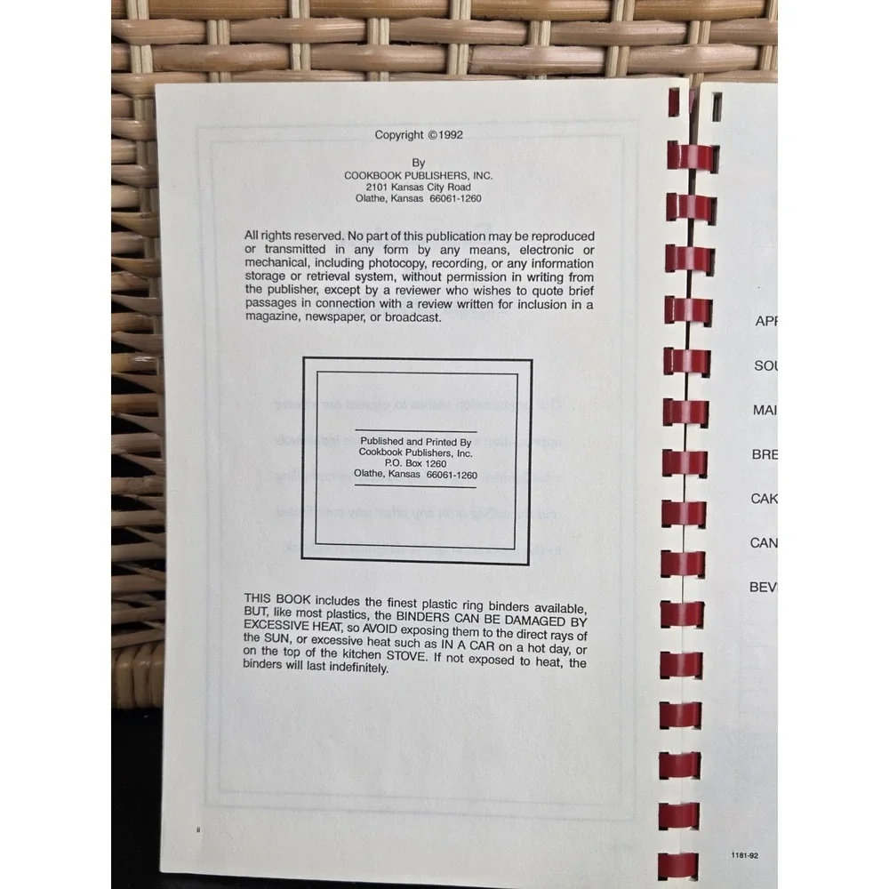 Pleasant Grove‎ United Methodist Church Thomasville NC Cookbook 1992